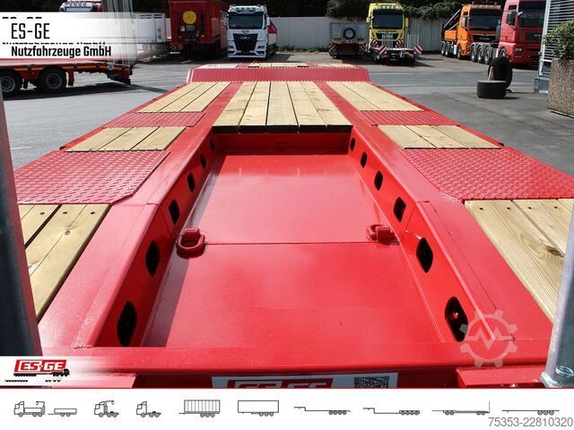 Lavtloader trailer SCHWARZMÜLLER Tiefladeanhänger mit 1tlg. Stahl-Rampen