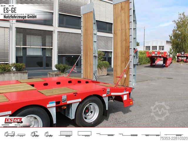 Lavtloader trailer SCHWARZMÜLLER Tiefladeanhänger mit 1tlg. Stahl-Rampen