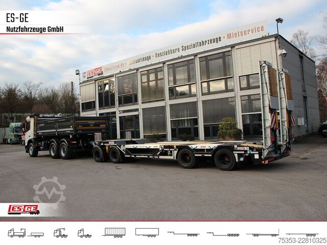 Lavtloader trailer SCHWARZMÜLLER Tiefladeanhänger mit 2tlg. Stahl-Rampen