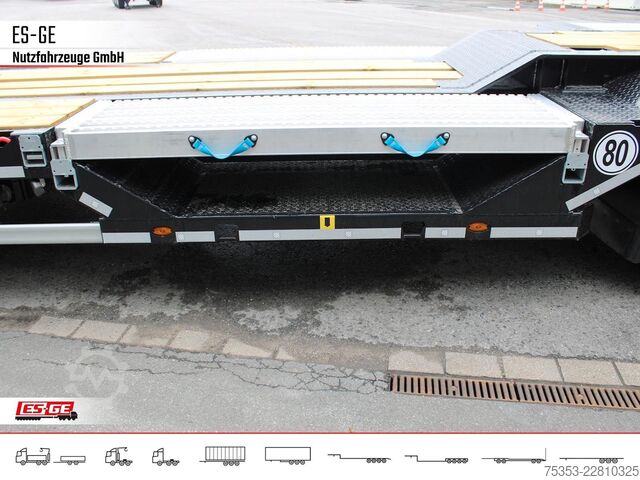 Lavtloader trailer SCHWARZMÜLLER Tiefladeanhänger mit 2tlg. Stahl-Rampen