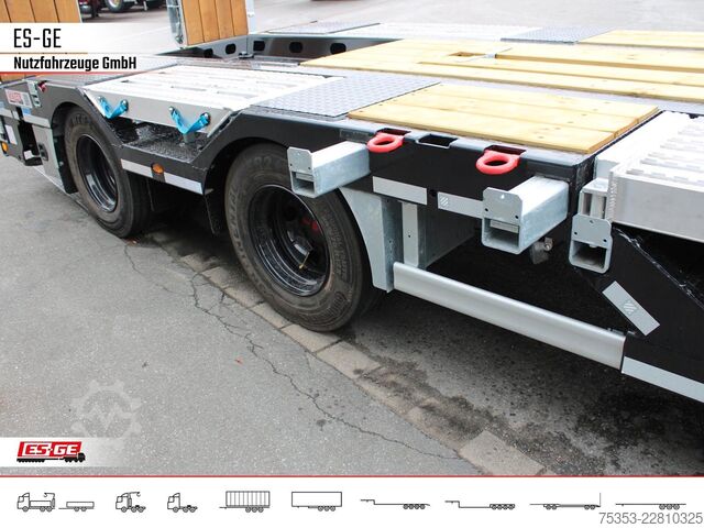 Lavtloader trailer SCHWARZMÜLLER Tiefladeanhänger mit 2tlg. Stahl-Rampen