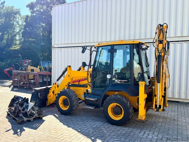 Hjullæsser JCB 3CX Compact / 2022 BJ / Hammer + Schaufeln