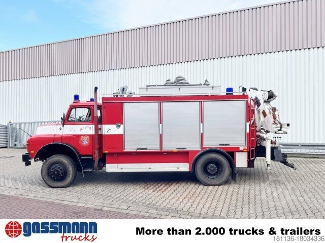 Tűzoltóautó MAN 16.168 HAK 4x4, Seilwinde, Heckkran Hiab 650/1