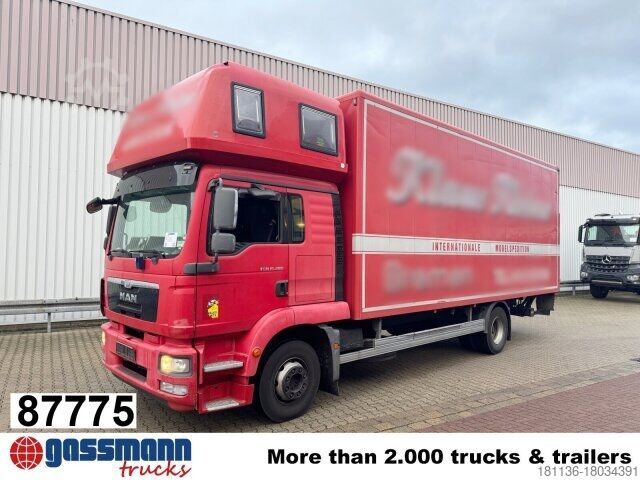 Dobozos teherautó MAN TGM 15.290 4x2 LL, Topsleeper, LBW MBB,