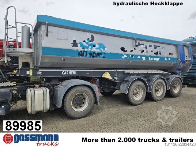 Tipper semitrailer Carnehl CHKS/HH, Stahlmulde ca. 26m³ mit hydr. Heckklapp,
