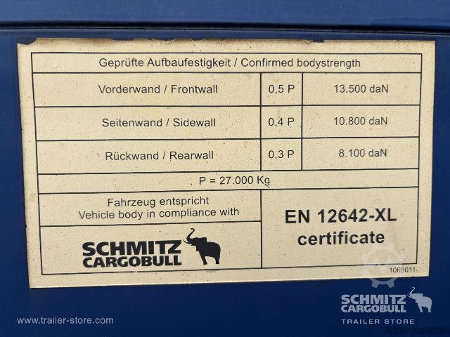 Open oplegger met zeil Schmitz Cargobull Semitrailer Curtainsider Standard