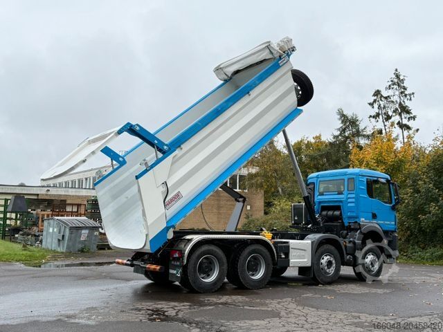 Billenő teherautó MAN TGS 41.480 BB 8X4 Hydraulische Klappe Plane