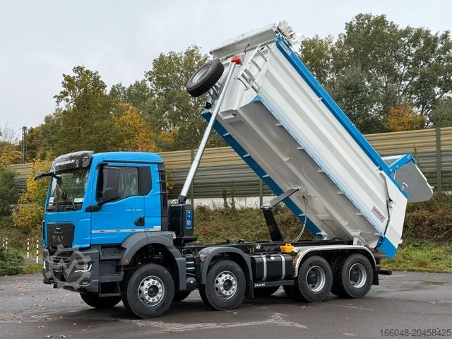 Billenő teherautó MAN TGS 41.480 BB 8X4 Hydraulische Klappe Plane