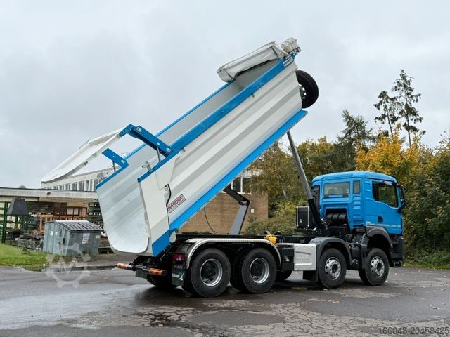 Billenő teherautó MAN TGS 41.480 BB 8X4 Hydraulische Klappe Plane