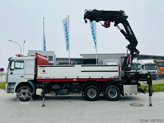 Speciallastbil MAN 33.464 Kipper 6x4 / Kran Hiab 400 E7/ Funk/Winde