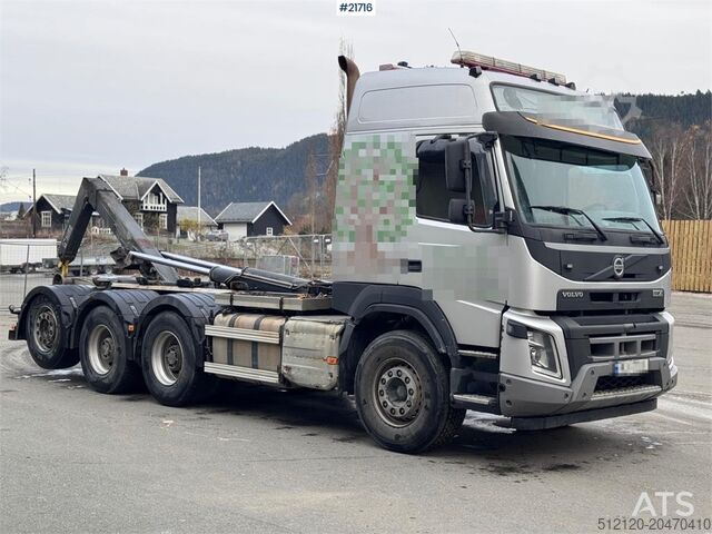 Sistema de brazo de gancho Volvo FMX 540 Krokbil - HIAB 24T Krok - Tridem