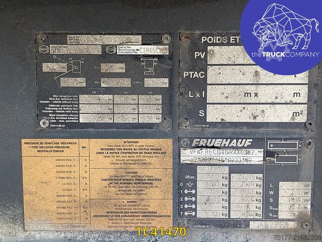 Sliding tarpaulins Fruehauf PLSC