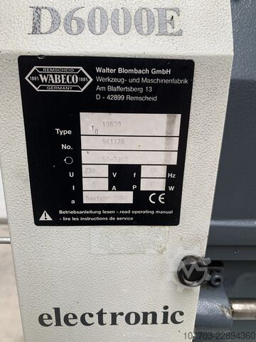 Παράλληλος τόρνος Wabeco D6000E