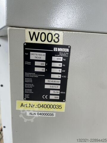 Καθολική CNC φρέζα Mikron UMS 900 mit IKZ + 4. Achse
