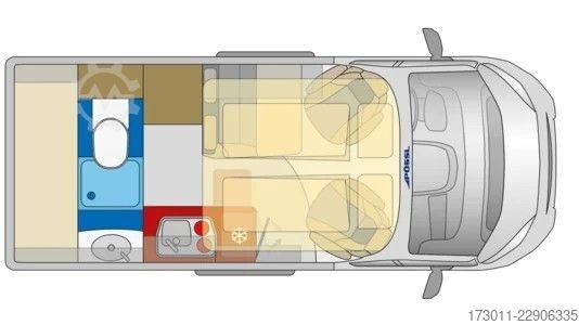 Camper van PÖSSL Vario 545 Premium Markise 5-Sitzer