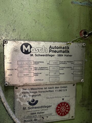 Excenterprés MASCH LE-160/C