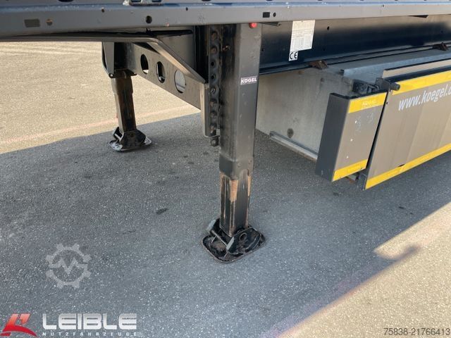 Çalışma platformlu yarı römork KÖGEL S24-1 Plateau Rungen *Liftachse*Palettenkasten