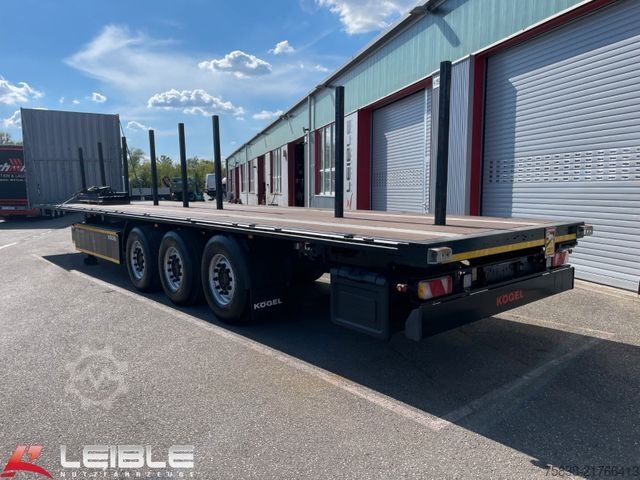Çalışma platformlu yarı römork KÖGEL S24-1 Plateau Rungen *Liftachse*Palettenkasten