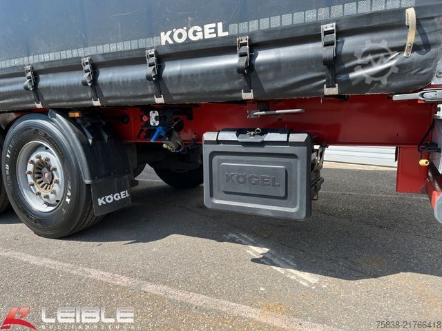 Åben sættevogn med presenning KÖGEL SN24*Standard Tautliner*SAF*Reifen 100%*