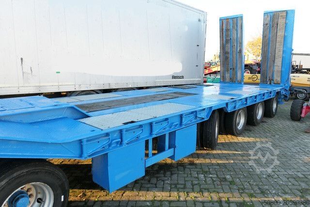 Low loader trailer LANGENDORF TUE 46/62-6, 60to. GG, Gelenkt, Hydr. Rampen