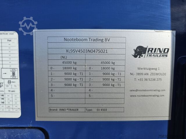 Rino SV 4503 / MAȘINĂ - TRANSPORT STIVUITOR / RAMPĂ HIDRAULICĂ Rino SV 4503 / MACHINE - FORKLIFT TRANSPORT / HYDR RAMP
