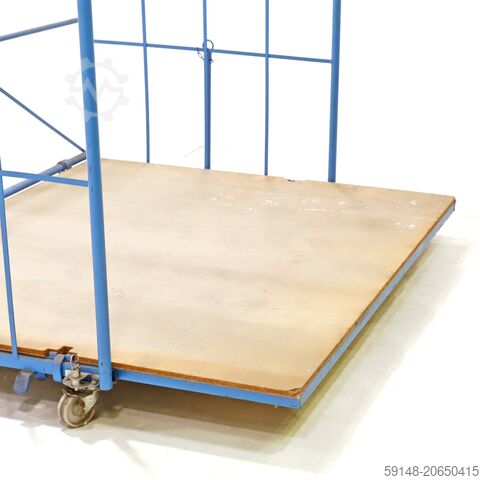 Gebruikte Meubeltransportwagen L-frame nestbaar - L:1650 x B:2000 x H:1810mm - Blauw - Kruizinga 98-7495GB