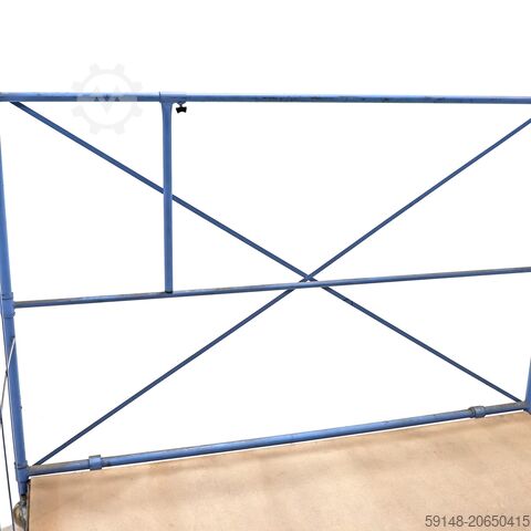 Gebruikte Meubeltransportwagen L-frame nestbaar - L:1650 x B:2000 x H:1810mm - Blauw - Kruizinga 98-7495GB