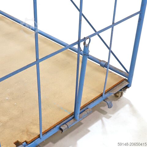 Gebruikte Meubeltransportwagen L-frame nestbaar  - L:1650 x B:2000 x H:1810mm - Blauw - Kruizinga 98-7495GB