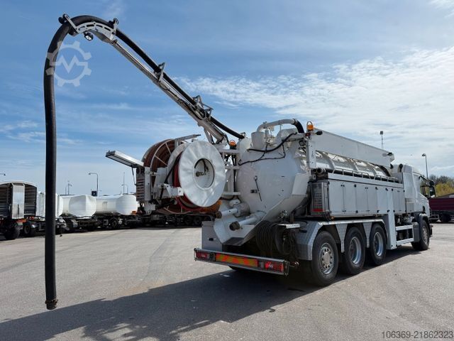 Vakuumtanktankvogn SCANIA P450 8x4*4 Hvidtved Larsen FlexLine 412 PED