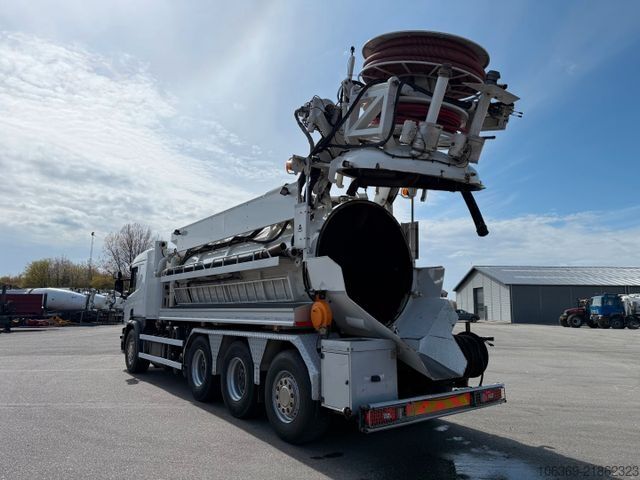 Vakuumtanktankvogn SCANIA P450 8x4*4 Hvidtved Larsen FlexLine 412 PED