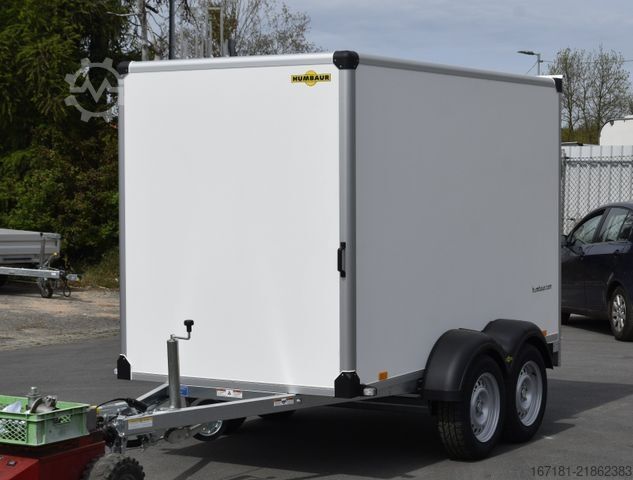 Dobozos pótkocsi HUMBAUR Koffer HK 253015-18P mit Überfahrwand