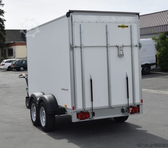 Dobozos pótkocsi HUMBAUR Koffer HK 253015-18P mit Überfahrwand