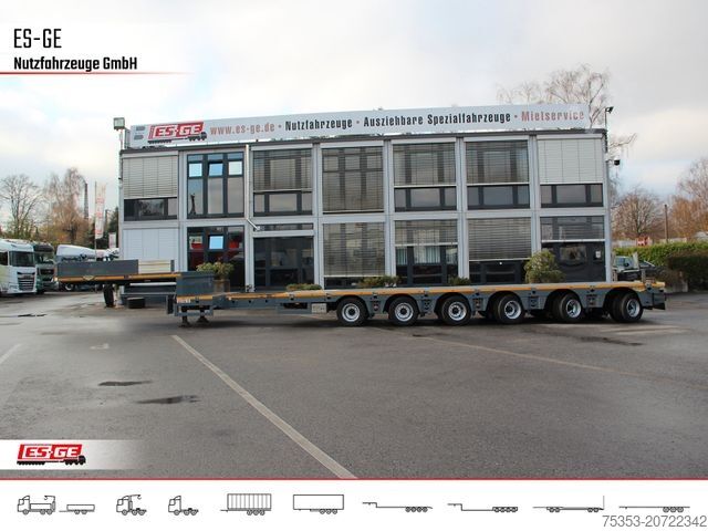 Dieplader oplegger BROSHUIS 6-Achs-Satteltieflader - teleskopierbar