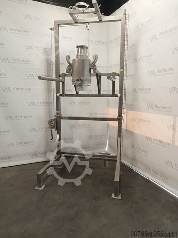 Estación de llenado de máquinas de llenado de bolsas grandes de acero inoxidable VD Procestechniek