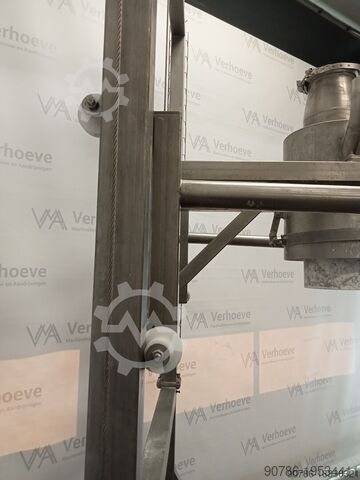 Estación de llenado de máquinas de llenado de bolsas grandes de acero inoxidable VD Procestechniek