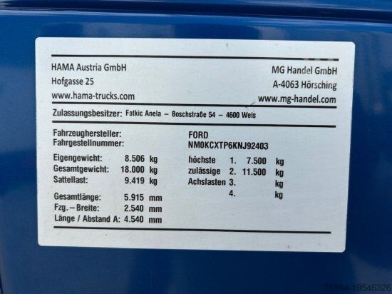 Standard tractor unit FORD F-MAX 500, INTARDER, ALUFELGEN