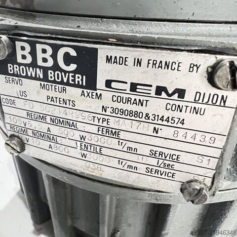 Moteur BBC BROWN BOVERI FD 50214R996 - MA17H