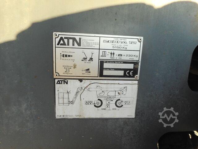 Αυτοκινούμενη πλατφόρμα εργασίας ATN Zebra 12 Diesel Allrad 12 Meter