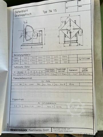 Svařovací stůl Heinrichsglück TD 15
