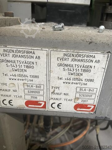 Línea automática de inserción de correderas para cajones Ingenjörsfirma Evert Johansson AB BLA-B41 + BLA-B28 + Screwdriver 3RL