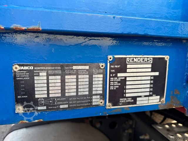 Platform aanhanger Renders **CRANE PALFINGER PK4500A-STEERING AXXLE**