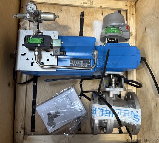 Lot of valves with pneumatic actuator VALMET NELES VANNES ACTIONNEURS PNEUMATIQUES