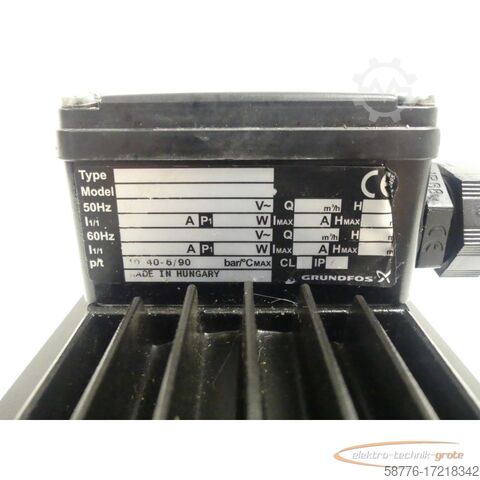 Grundfos-motor Grundfos CM5-5A-R-I-V-A00V-F-A-A-N Kreiselpumpe Viton Ausführung - ungeb.! -