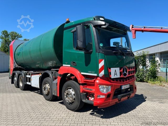 Camion à ordures MERCEDES-BENZ Arocs 3240 / 8x4x6 / Faun Rotopress 525 L