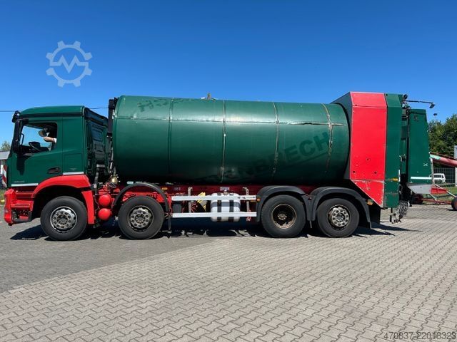Camion à ordures MERCEDES-BENZ Arocs 3240 / 8x4x6 / Faun Rotopress 525 L