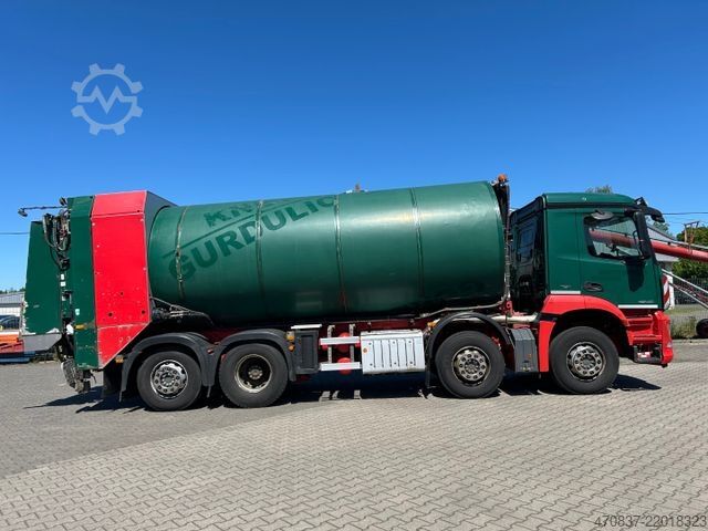 Camion à ordures MERCEDES-BENZ Arocs 3240 / 8x4x6 / Faun Rotopress 525 L