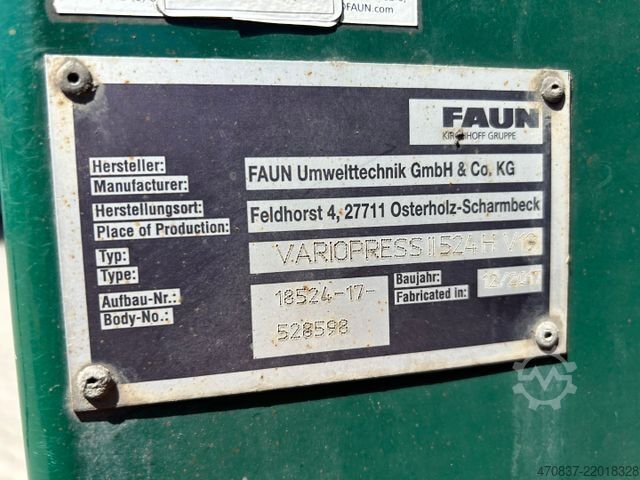 Vuilniswagen MAN TGS 26.320 / Faun Variopress 524