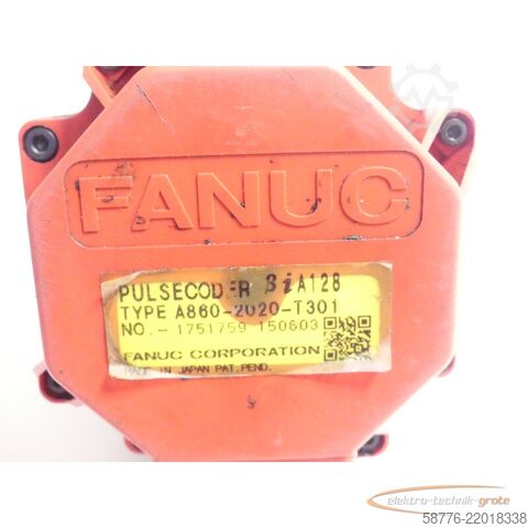 Unidade de controlo Fanuc A06B-0063-B003 Servo Motor SN C153F33DB + Pulsecoder A860-2020-T301