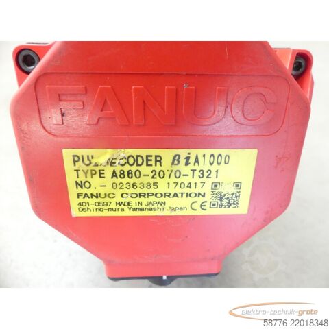 Unidade de controlo Fanuc A06B-2063-B003 AC Servo Motor SN: C175F0F3C mit A860-2070-T321 Pulsecoder