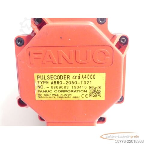 Unidade de controlo Fanuc A06B-2218-B000 Servo Motor SN C195F1471 + Pulsecoder A860-2050-T321